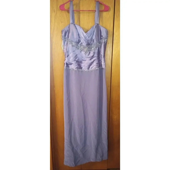 Montage by Mon Cheri Dress Jacket Set SZ 18 New Mother of Bride Beaded Formal - Picture 3 of 13